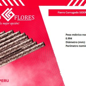 FIERRO SIDERPERU 1/2 X 9 MTS