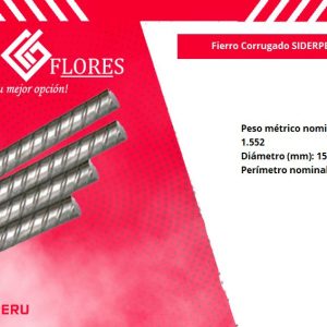 FIERRO SIDERPERU 5/8 X 9 MTS