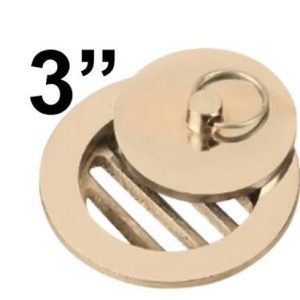 TAPON REJILLA DE BRONCE 3"